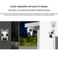 Caméra De Surveillance Extérieure PTZ Triple Objectif Wi-Fi