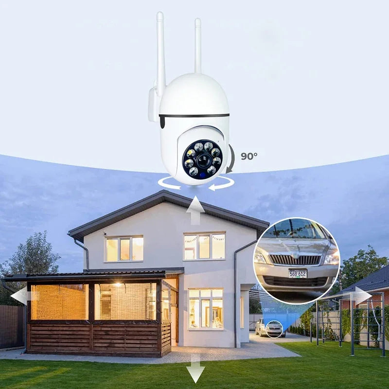 Caméra De Surveillance Wi-Fi 1080P Avec Vision Nocturne